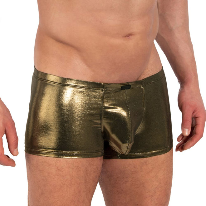 Manstore M2338 Push Up Bungee Pants gold/black