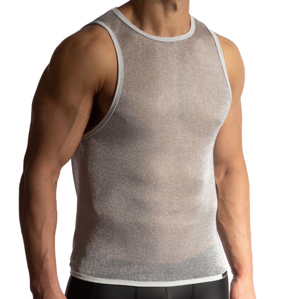 Manstore M2467 Tank Top chainmail silver – Tothem Online