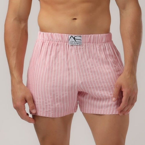 Adam Smith NY Relax Lounge short <pink stripe>