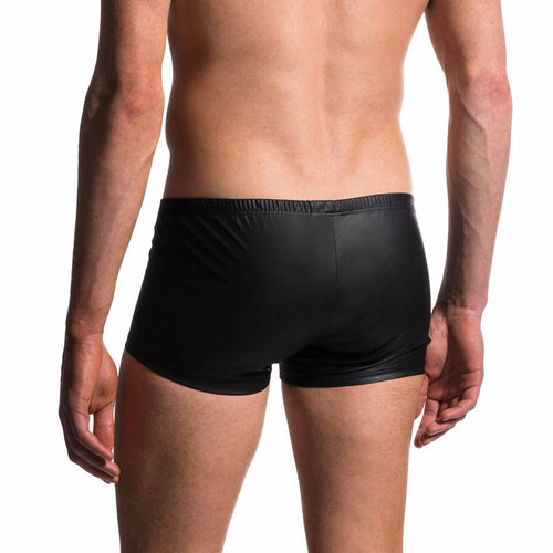 Manstore M104 Popper Pants Leather Look <black>