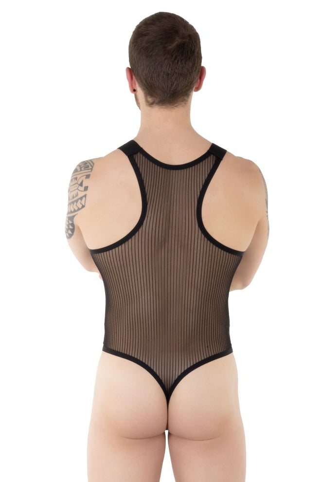 Eros Veneziani 7488 String Body Elegant Stripes <black transparent> 